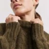Teddy Mohair Sweater In Olive