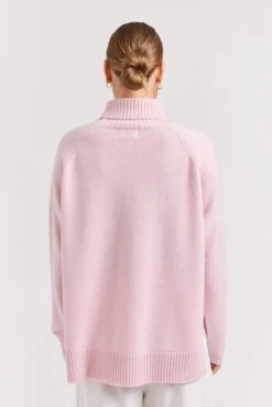 Toastie Polo In Tuberose -Deux Amies Shop alessandra cashmere sweater toastie polo in tuberose 40953861046566