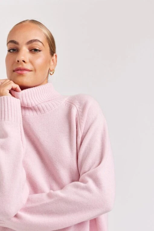 Toastie Polo In Tuberose -Deux Amies Shop alessandra cashmere sweater toastie polo in tuberose 40953861210406