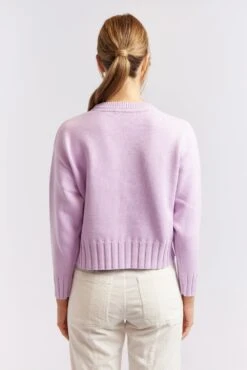 Tootsie Cotton Sweater In Hyacinth 10 Tootsie Cotton Sweater In Hyacinth -Deux Amies Shop alessandra cashmere sweater tootsie cotton sweater in hyacinth 40440552489254