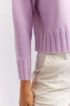 Tootsie Cotton Sweater In Hyacinth 9 Tootsie Cotton Sweater In Hyacinth -Deux Amies Shop alessandra cashmere sweater tootsie cotton sweater in hyacinth 40440552522022