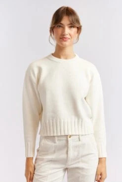 Tootsie Cotton Sweater In Ivory
