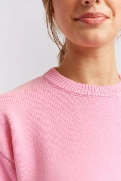Tootsie Cotton Sweater In Lolly -Deux Amies Shop alessandra cashmere sweater tootsie cotton sweater in lolly 40440538267942