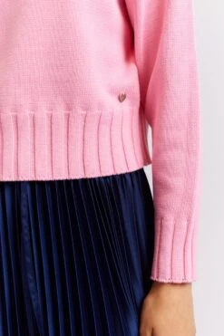 Tootsie Cotton Sweater In Lolly -Deux Amies Shop alessandra cashmere sweater tootsie cotton sweater in lolly 40440538333478