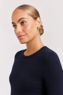 What A Stud Cashmere Sweater In Navy -Deux Amies Shop alessandra cashmere sweater what a stud cashmere sweater in navy 40849853382950