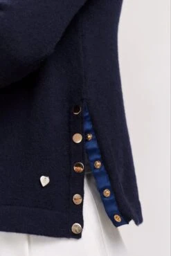 What A Stud Cashmere Sweater In Navy -Deux Amies Shop alessandra cashmere sweater what a stud cashmere sweater in navy 40849853415718