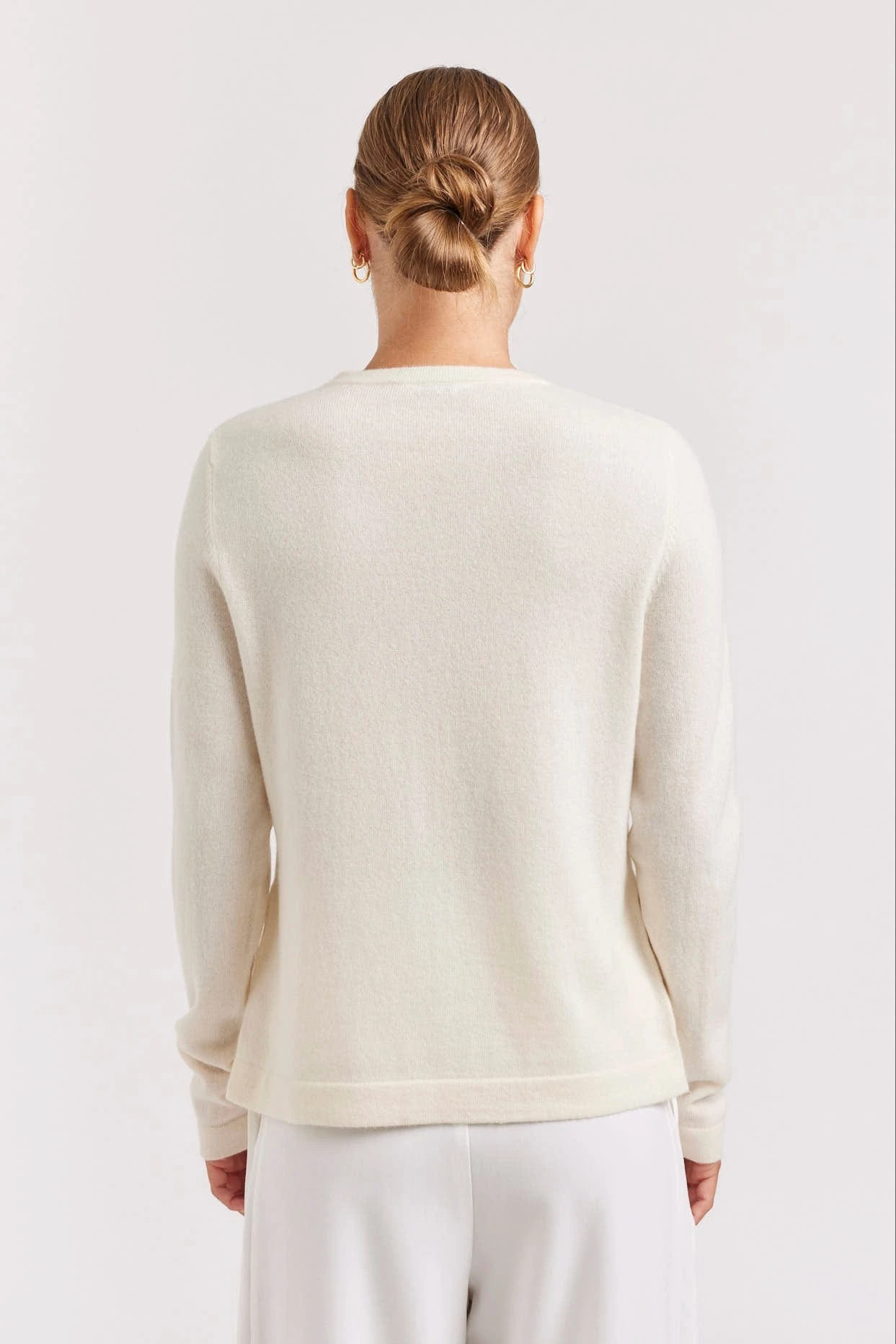 What A Stud Cashmere Sweater In White 6 What A Stud Cashmere Sweater In White - Image 6