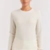 What A Stud Cashmere Sweater In White