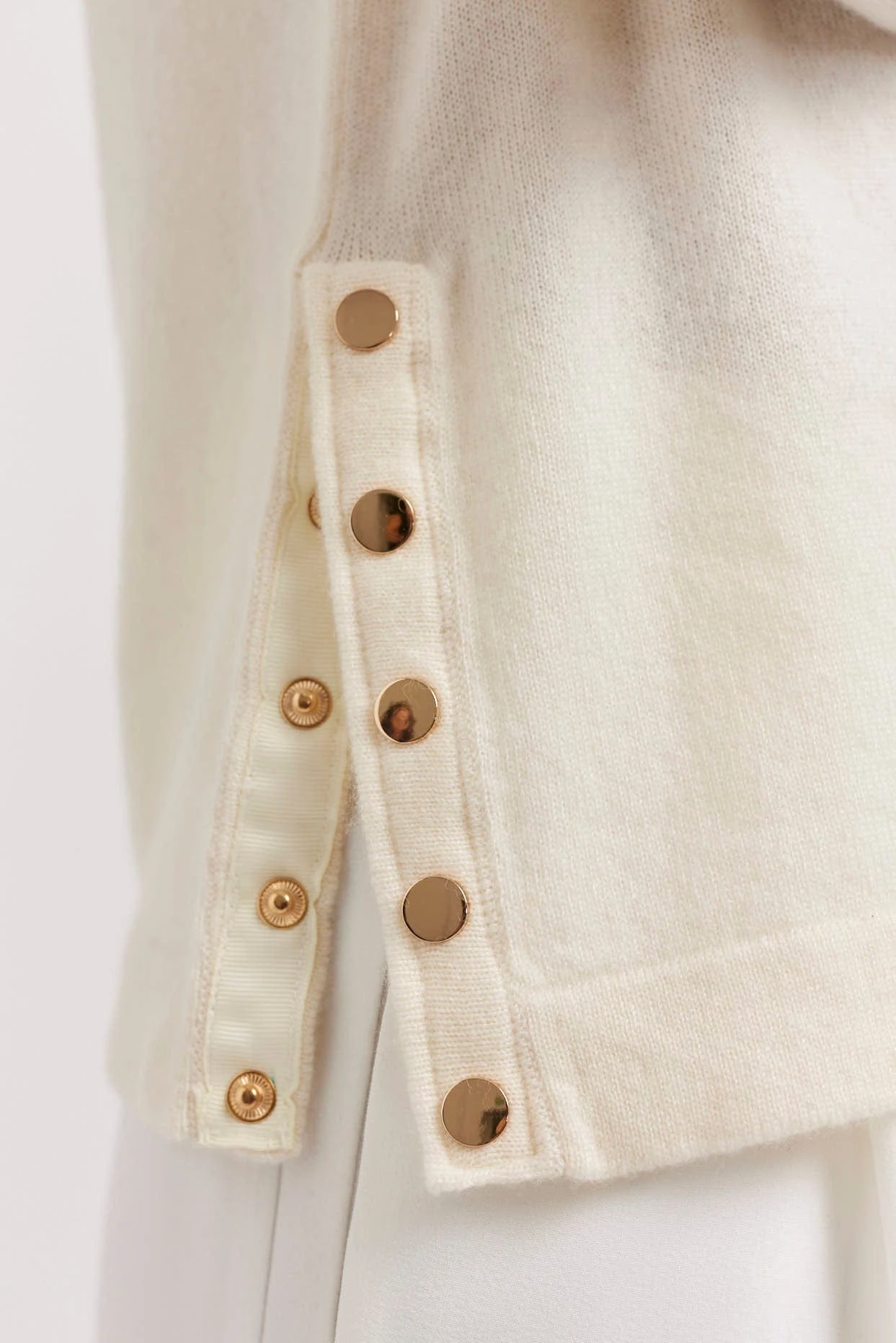 What A Stud Cashmere Sweater In White 5 What A Stud Cashmere Sweater In White - Image 5