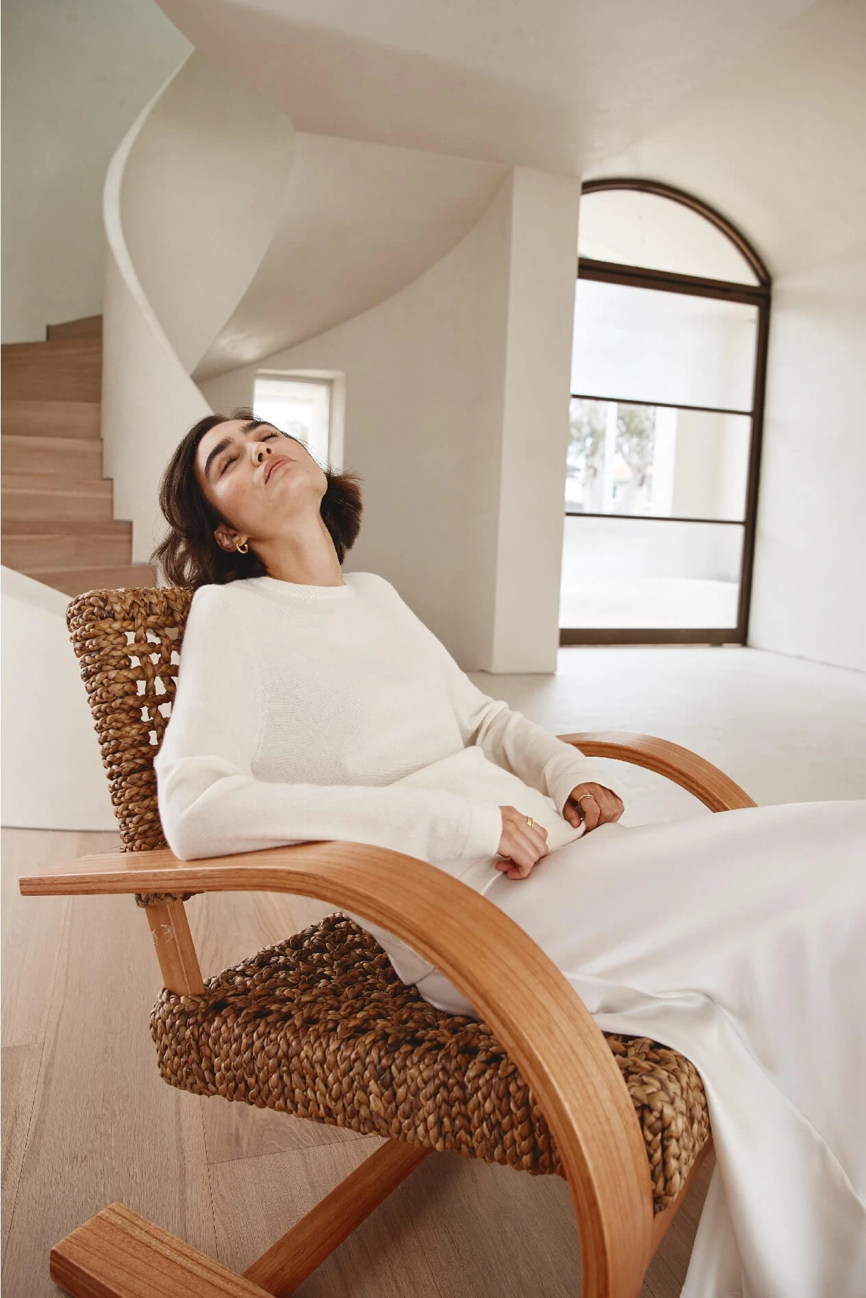 What A Stud Cashmere Sweater In White 8 What A Stud Cashmere Sweater In White - Image 8