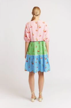 Ambrosia Dress In Splice Gingham -Deux Amies Shop alessandra dresses ambrosia dress in splice gingham 39880810627366