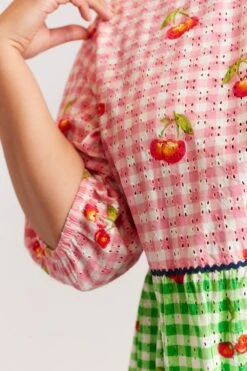 Ambrosia Dress In Splice Gingham -Deux Amies Shop alessandra dresses ambrosia dress in splice gingham 39880810955046