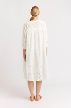 Elanora Broderie Dress In White -Deux Amies Shop alessandra dresses elanora broderie dress in white 39881753657638