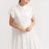 Elle Dress In White Voile