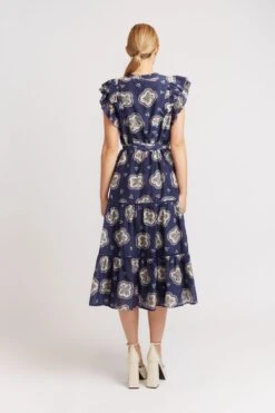 Mayfair Dress In Navy Mosaic 15 Mayfair Dress In Navy Mosaic -Deux Amies Shop alessandra dresses mayfair dress in navy mosaic 40009018147110