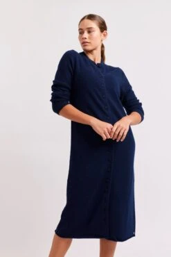 Nimbus Cashmere Jacket Dress In Navy