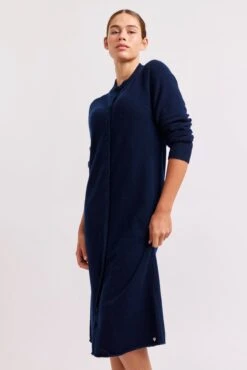 Nimbus Cashmere Jacket Dress In Navy 10 Nimbus Cashmere Jacket Dress In Navy -Deux Amies Shop alessandra dresses nimbus cashmere jacket dress in navy 41228018155814