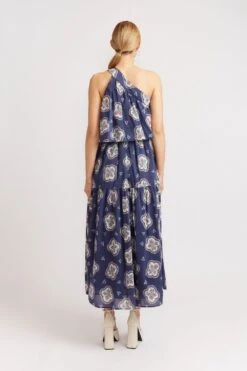 Olympia Dress In Navy Mosaic -Deux Amies Shop alessandra dresses olympia dress in navy mosaic 40010038247718