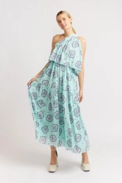 Olympia Dress In Pale Blue Mosaic 14 Olympia Dress In Pale Blue Mosaic -Deux Amies Shop alessandra dresses olympia dress in pale blue mozaic 40010042376486