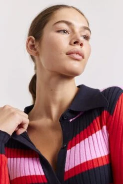 Shelby Cotton Cashmere Dress In Fire Red -Deux Amies Shop alessandra dresses shelby cotton cashmere dress in fire red 41477559812390