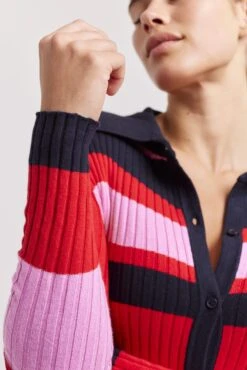 Shelby Cotton Cashmere Dress In Fire Red -Deux Amies Shop alessandra dresses shelby cotton cashmere dress in fire red 41477560303910