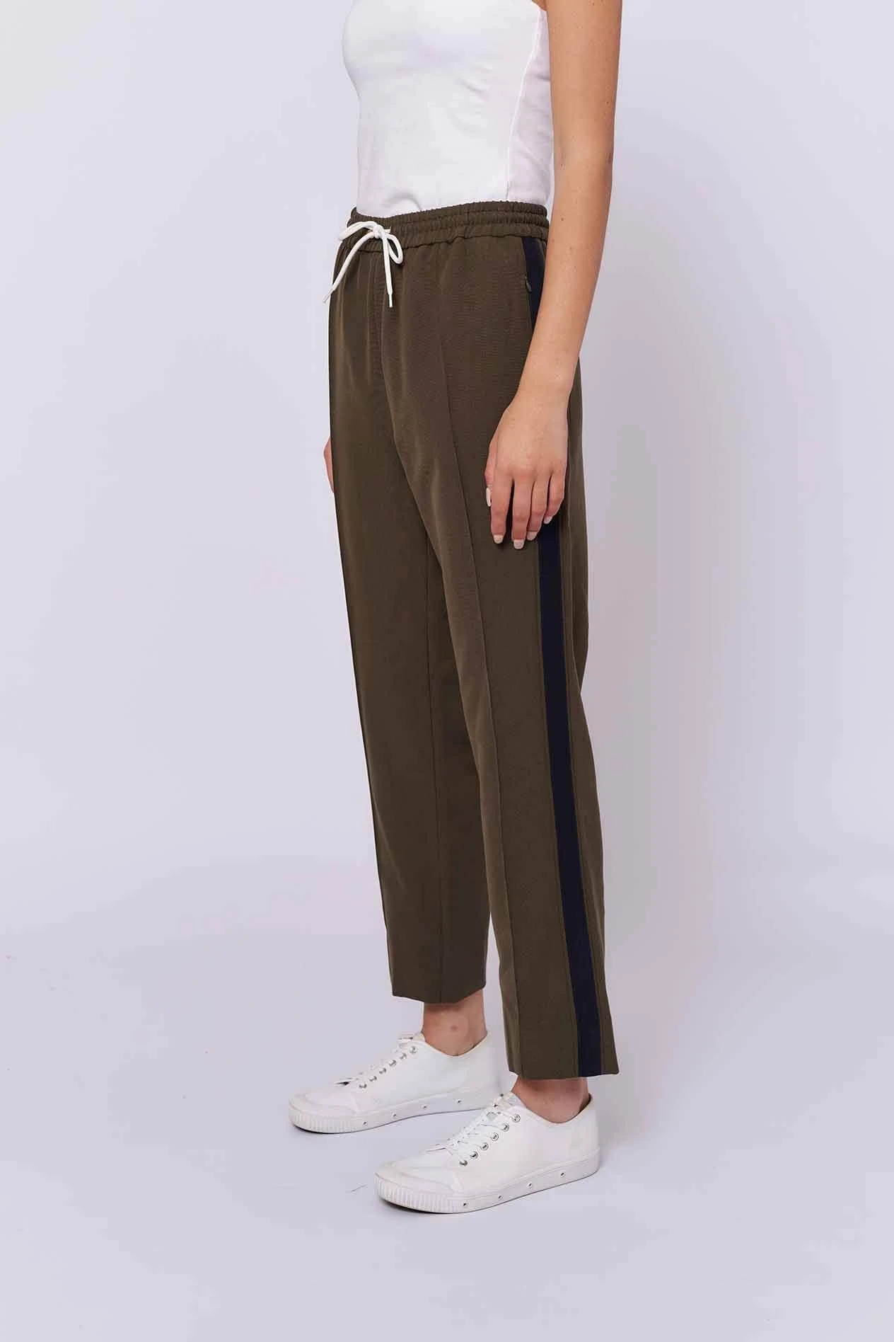 Black Tie Pant In Olive 2 Black Tie Pant In Olive - Image 2