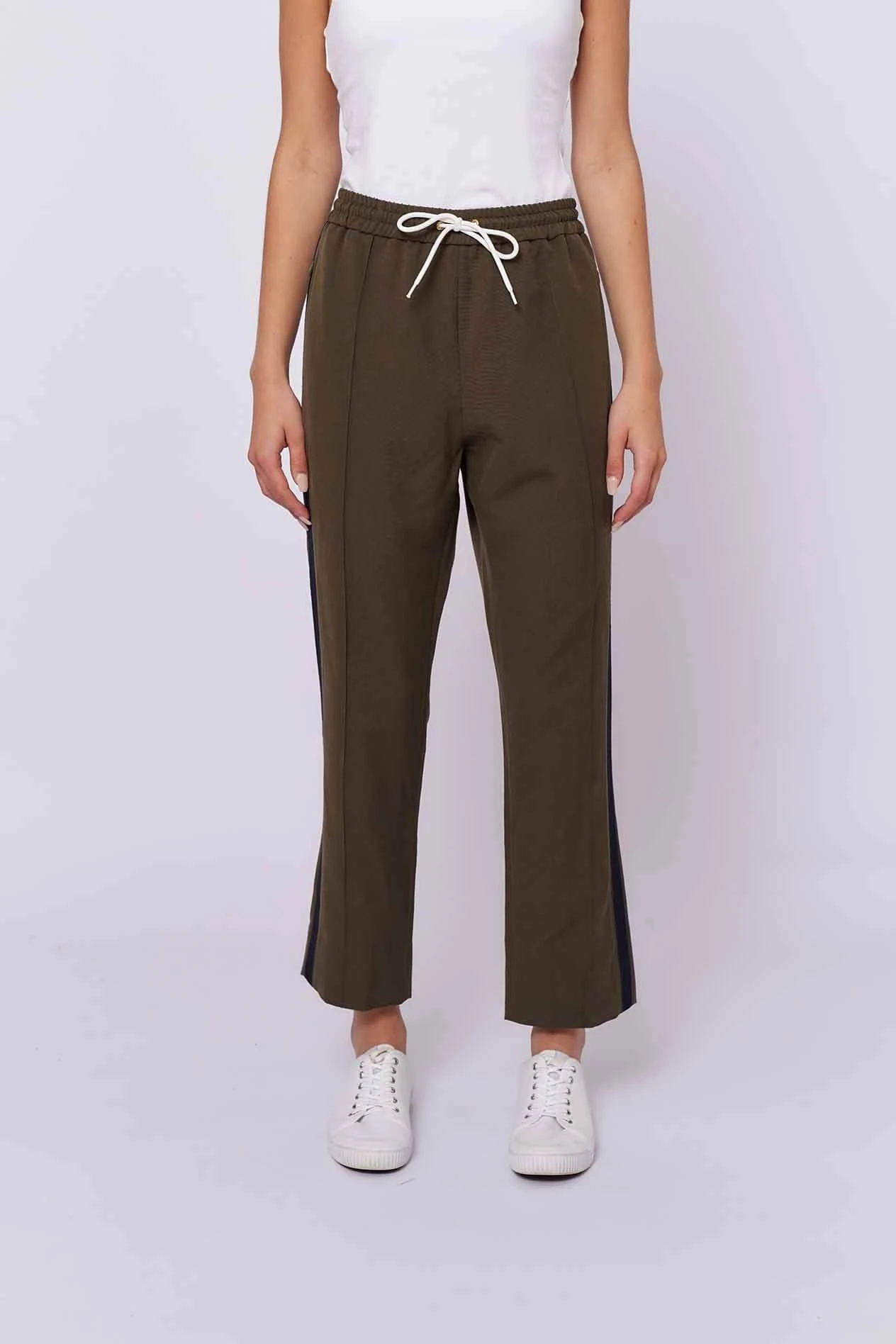 Black Tie Pant In Olive 1 Black Tie Pant In Olive