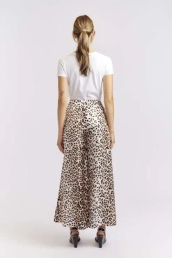Flattering Silk Pant In Classic Animal -Deux Amies Shop alessandra pants flattering silk pant in classic animal 40718963769638