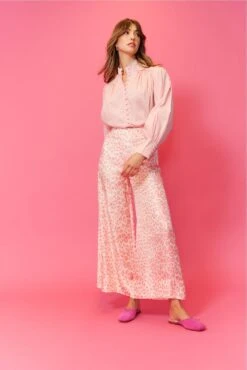 Flattering Silk Pant In Pink Animal -Deux Amies Shop alessandra pants flattering silk pant in pink animal 40718638743846