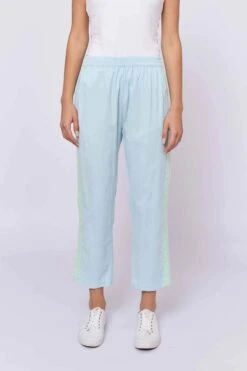 Tuxedo Pant In Baby Blue Corduroy