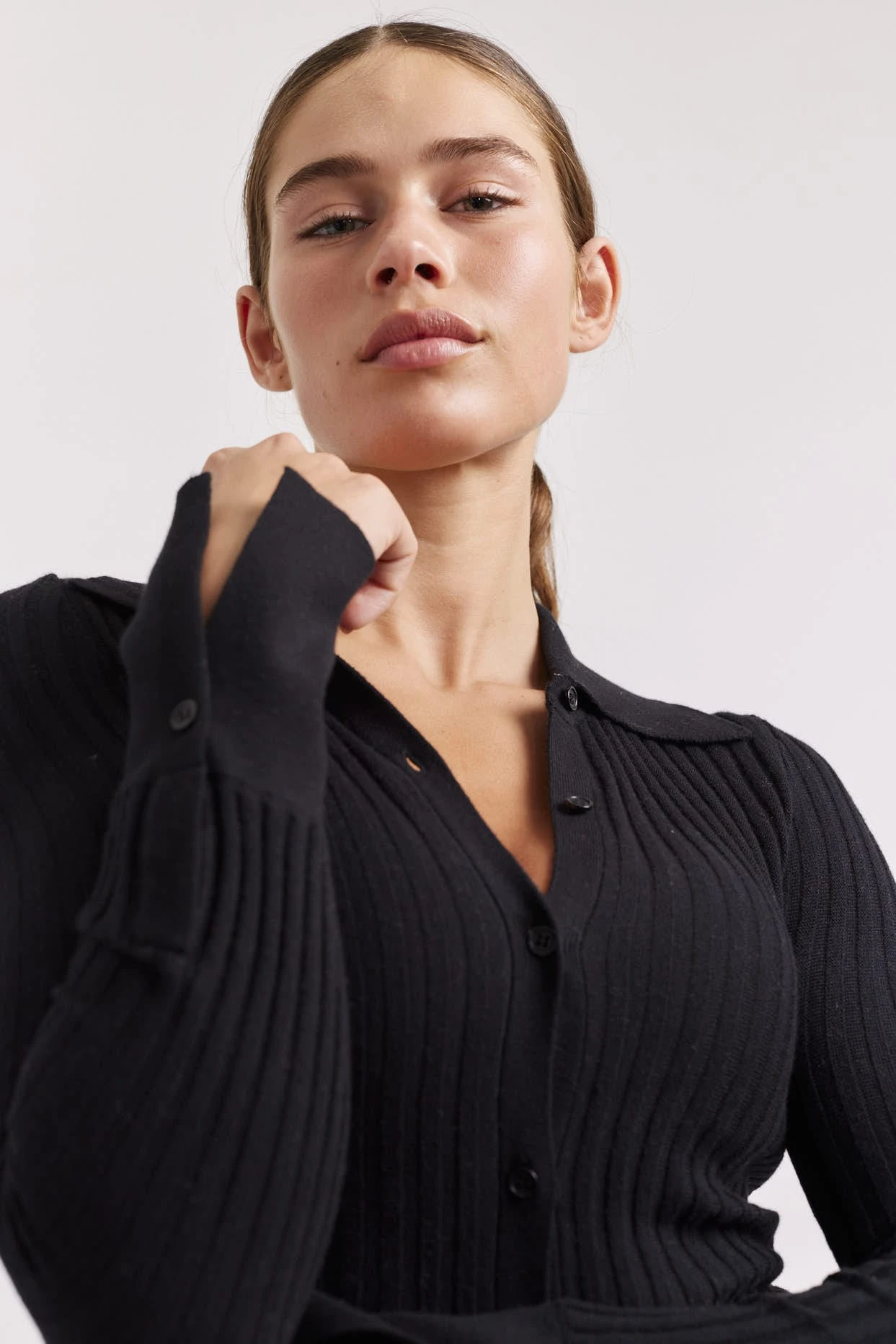 Celine Cotton Cashmere Top In Black 2 Celine Cotton Cashmere Top In Black - Image 2