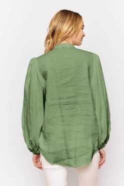 Charade Shirt In Alpine Linen -Deux Amies Shop alessandra shirts charade shirt in alpine linen 41244443869478