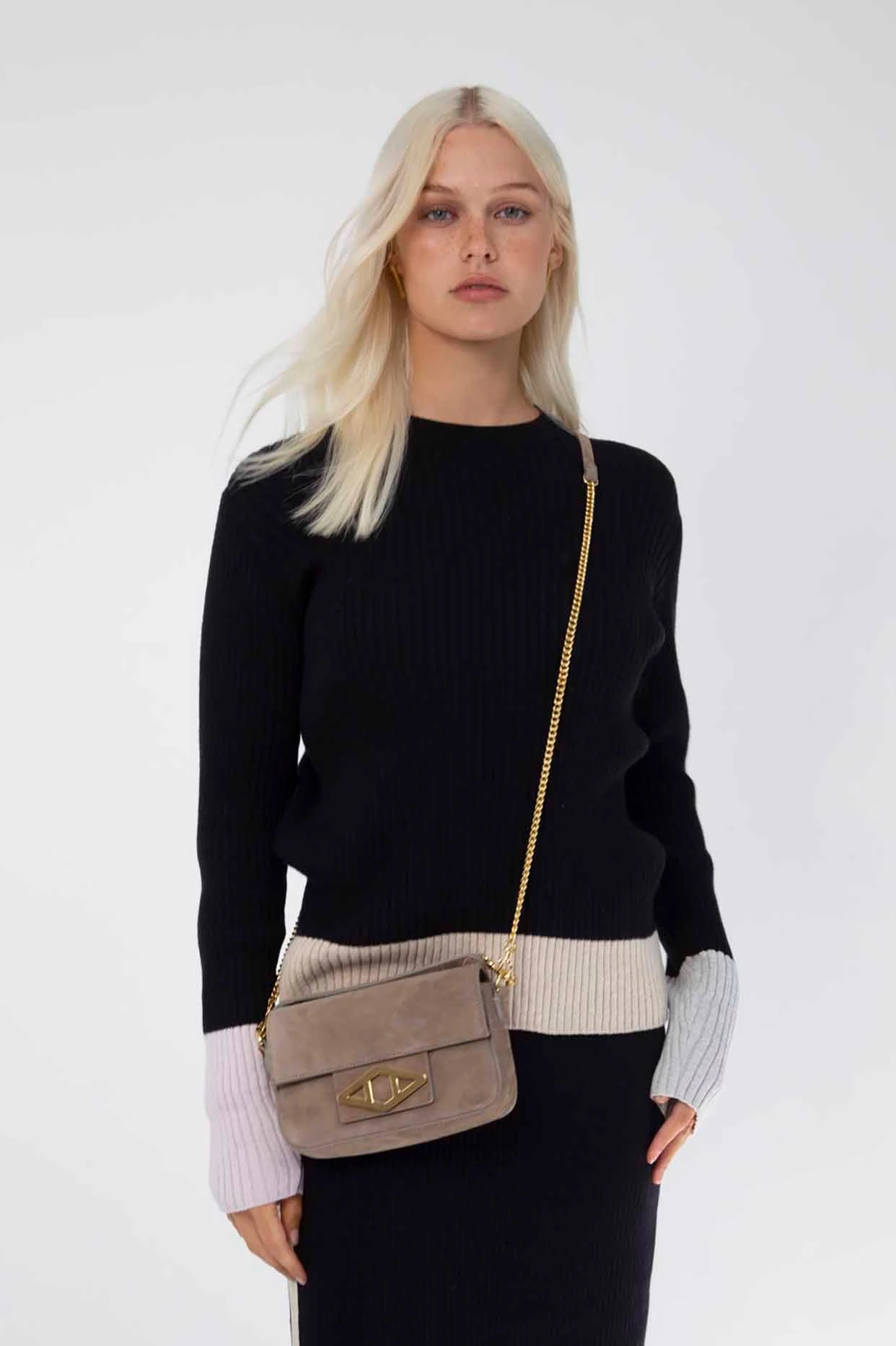 Eclair Cotton Cashmere Top In Black 2 Eclair Cotton Cashmere Top In Black - Image 2