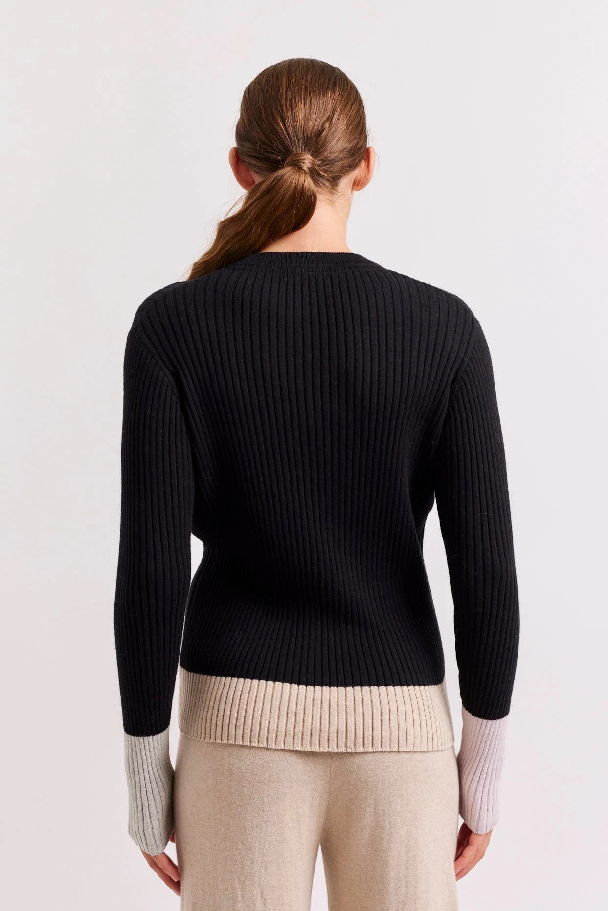 Eclair Cotton Cashmere Top In Black 6 Eclair Cotton Cashmere Top In Black - Image 6