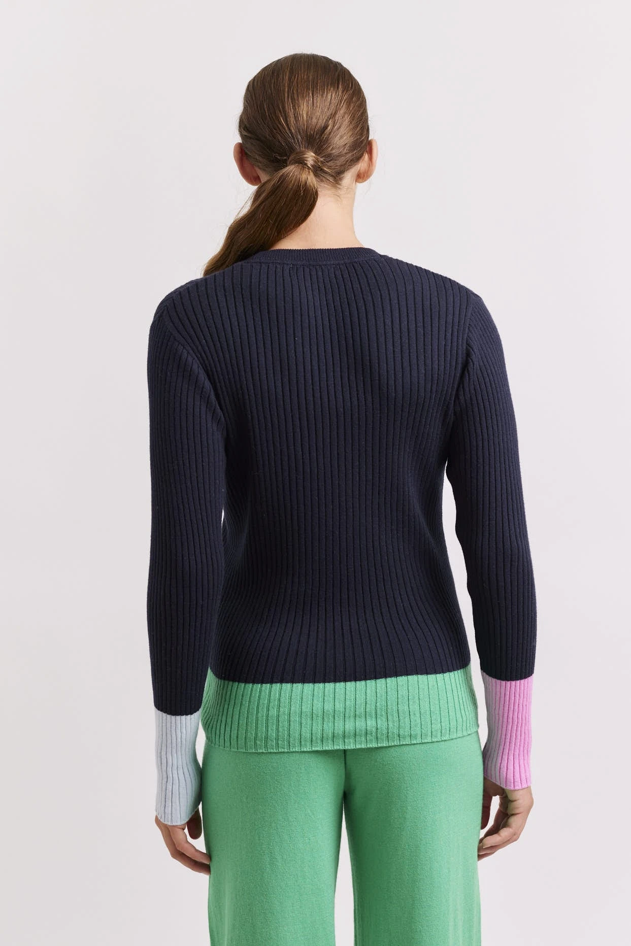 Eclair Cotton Cashmere Top In Pine 5 Eclair Cotton Cashmere Top In Pine - Image 5