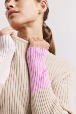 Eclair Cotton Cashmere Top In Vellum -Deux Amies Shop alessandra shirts eclair cotton cashmere top in vellum 41476427546918