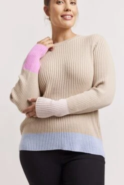 Eclair Cotton Cashmere Top In Vellum -Deux Amies Shop alessandra shirts eclair cotton cashmere top in vellum 41476429087014