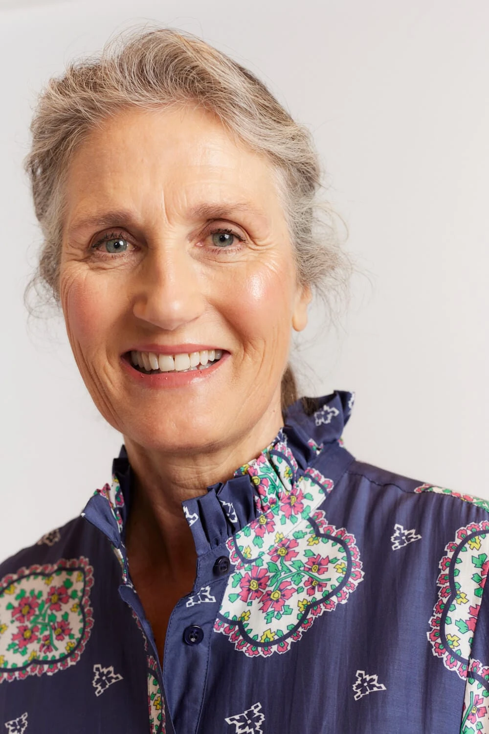 Lume Shirt In Navy Mosaic 3 Lume Shirt In Navy Mosaic - Image 3