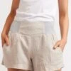 Shortie Linen Shorts In String
