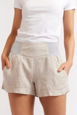 Shortie Linen Shorts In String
