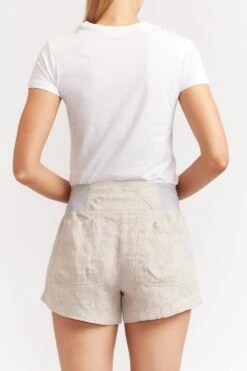 Shortie Linen Shorts In String 7 Shortie Linen Shorts In String -Deux Amies Shop alessandra shorts shortie linen shorts in string 39872937951526