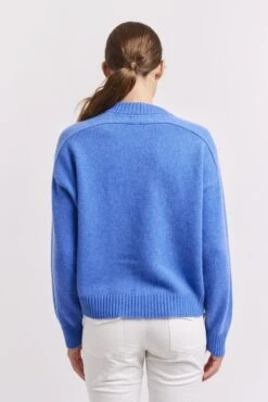 Blair Cashmere Sweater In Lagoon -Deux Amies Shop alessandra sweater blair cashmere sweater in lagoon 41227193024806
