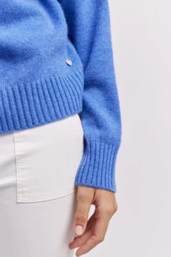 Blair Cashmere Sweater In Lagoon -Deux Amies Shop alessandra sweater blair cashmere sweater in lagoon 41227194040614