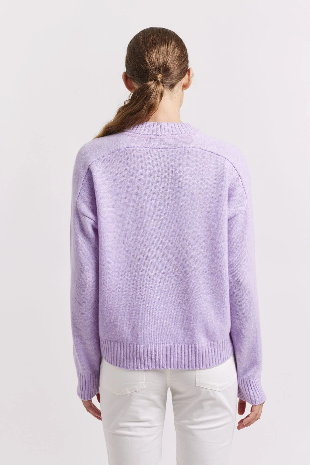 Blair Cashmere Sweater In Lavender 9 Blair Cashmere Sweater In Lavender - Image 9