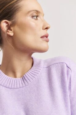 Blair Cashmere Sweater In Lavender 17 Blair Cashmere Sweater In Lavender -Deux Amies Shop alessandra sweater blair cashmere sweater in lavender 41227230380326