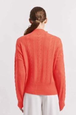 Colbie Cashmere Sweater In Jelly Baby -Deux Amies Shop alessandra sweater colbie cashmere sweater in jelly baby 41310707450150