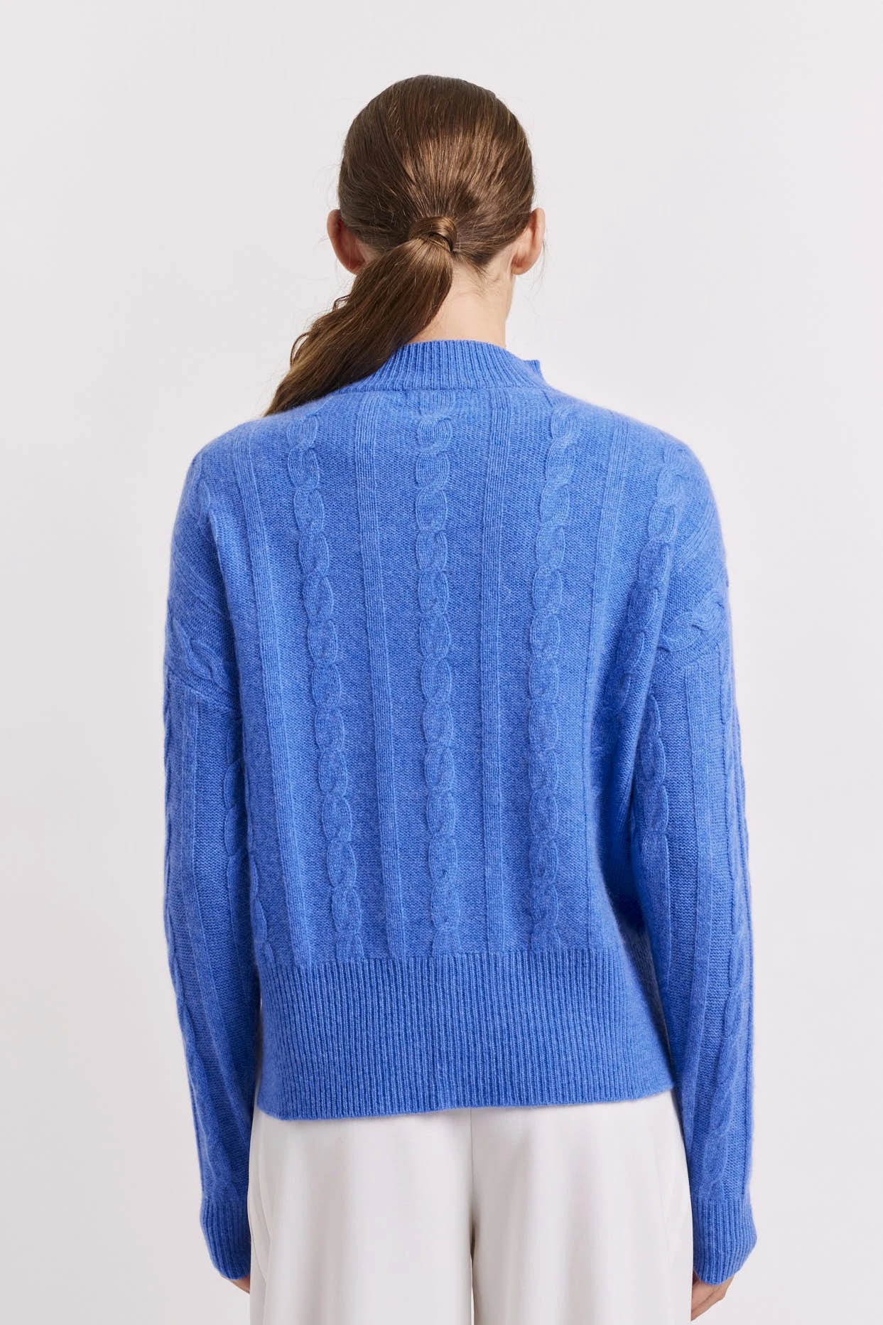 Colbie Cashmere Sweater In Lagoon 4 Colbie Cashmere Sweater In Lagoon - Image 4