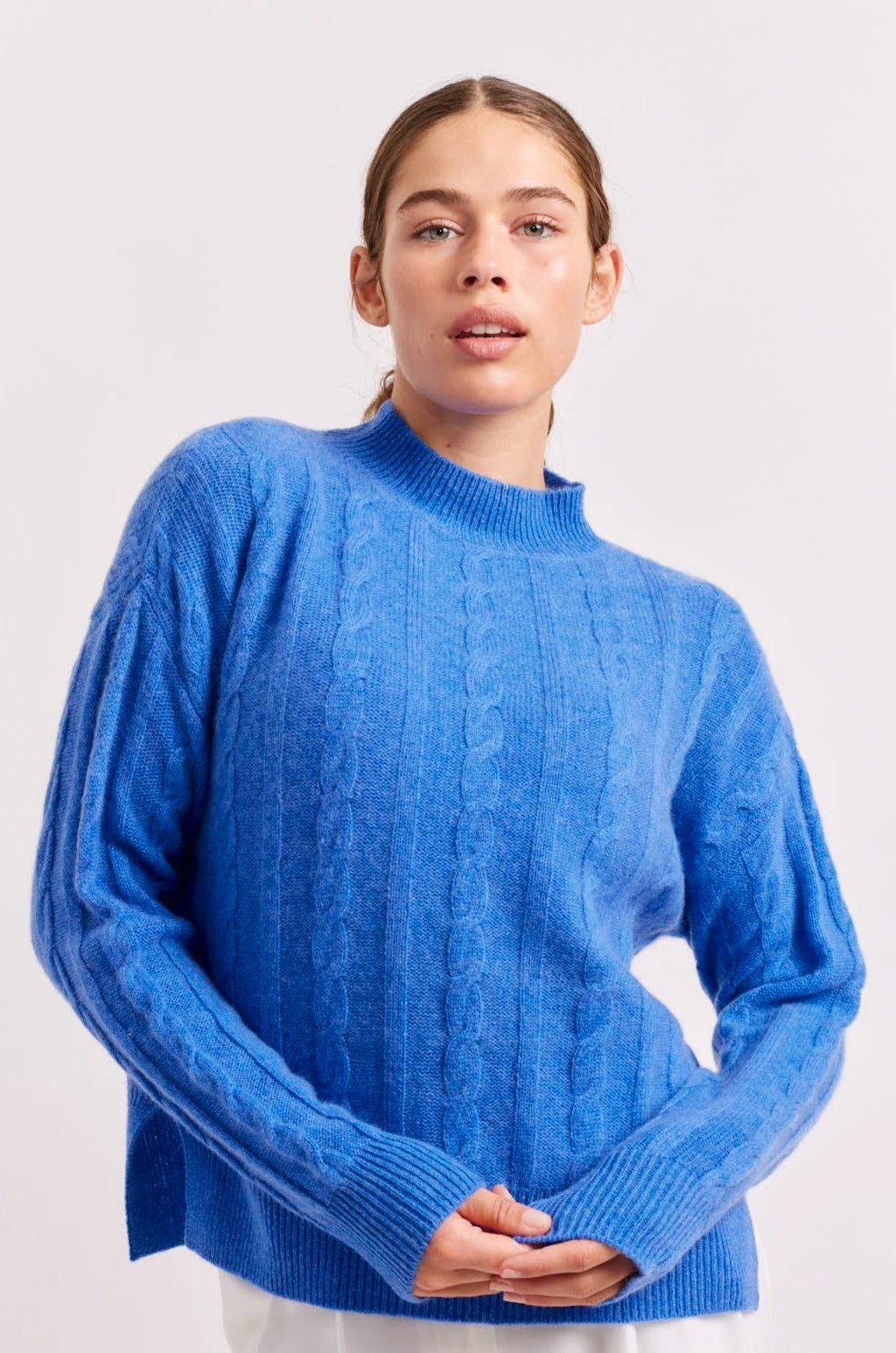 Colbie Cashmere Sweater In Lagoon 1 Colbie Cashmere Sweater In Lagoon