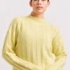 Colbie Cashmere Sweater In Lemon