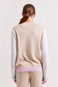 Eton Cotton Cashmere Sweater In Vellum -Deux Amies Shop alessandra sweater eton cotton cashmere sweater in vellum 41322428399910